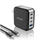 Tecknet 100W Wall Charger, Gan Portable Usb-c Fast Block. Fixed Price $22.99.