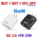 65W Gan Charger Usb Qc 3.0 Pd 33W Fast Adapter For Iphone Ipad Samsung. Fixed Price $11.99.