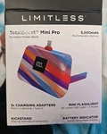 Limitless Totalboost Mini Pro 5,000 Mah Portable Power Bank Multicolor Metallic. Fixed Price $16.75.