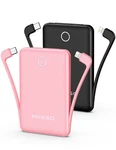 10000MAH Mini Portable Charger With Built Cable, Pocket Size Power Bank Trave. Fixed Price $97.11.