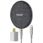 Simple (15W) Usb-c Power Wireless Charger Pad White/gray (new Model). Fixed Price $7.65.