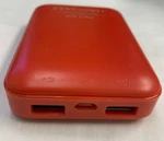 Powerbank B12: Usb Ports, Charging Port, Battery 3.7V/6000MAH/22.2WH - Red. Fixed Price $6.09.