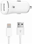 Just Wireless - Apple Mfi Dual Car Charger Life Time Warranty White New. Fixed Price $11.49.