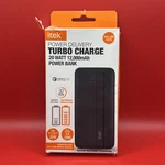 Cell Phone Power Bank Itek Turbo 20 Watt 12,000MAH Charge Usb-c FAST(GS382). Fixed Price $18.95.