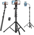 Inch Phone Tripod, Tall Cell 74"(WITH Gooseneck Black. Fixed Price $37.16.