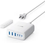 Anker Desktop Charger, Fast Charging Usb With 112W Max 6-PORT Acc. Fixed Price $64.08.