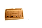 Lipper Bamboo Charging Station Dock Platinum Phone Tablet Organizer 812 Desk. Fixed Price $26.99.