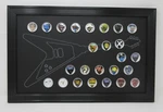 Electric Flying V Guitar Wall Display Picture Frame For 25 Picks With Capsules. Fixed Price $87.77.