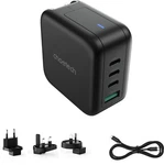 Choetech Gan 70W 4 Port Usb Travel Charger Interchangable Uk Au Ac Adaptor. Fixed Price $44.74.