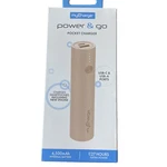 Mycharge 4500MAH Power & Go Pocket Bank - Beige: 12W Output, Rechargeable. Fixed Price $14.00.