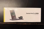 Silver Samba Pad Pro Magnetic 3 In 1 Wireless Charger Magsafe Apple Watch Airpod. Fixed Price $33.99.