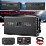 Car Power Inverter 17000W DC12-24V To AC110V Pure Sine Wave Solar Converter Usb. Fixed Price $110.99.