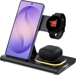 3 1 Wireless Charger For Samsung Charging Station Android Phone Multiple Devi. Fixed Price $32.73.
