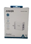 Anker 2-PORT Powerport 24W Wall Charger White. Fixed Price $10.95.