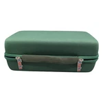 Khanka Hard Travel Case Green Zippered Storage Bag With Handle 10X4X3. Fixed Price $14.99.