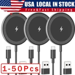 15W Magnetic Fast Wireless Charger Pad For SAMSUNGS24 Ultra Iphone 16 Pro Lot. Fixed Price $45.04.