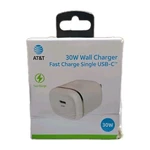 At&t 30W Usb-c Fast Wall Charger With Foldable Prongs Portable Design. Fixed Price $14.75.