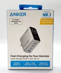 Anker Laptop Charger (140W, 4-PORT, Pd 3.1) Silver. Fixed Price $53.00.