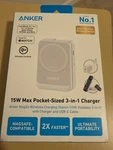 Anker Maggo 3-IN-1 Wireless Charging Station QI2 Certified 15W Magsafe For Apple. Fixed Price $94.99.