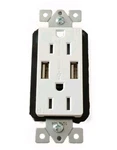 Lot Of 10 Enerlites High Speed Dual Charger Receptacle 61501-TR2USB-S. Fixed Price $90.00.