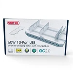 Unitek 60W 10-PORT Usb Charging Station Qc 2.0 Smart Charger Dock. Fixed Price $35.00.