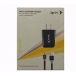 Usb Wall Charger 1.8 Amp With Micro Data Cable 3FT /1M Sprint Black. Fixed Price $7.59.