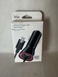 Verizon Port Car Charger Led Micro-usb/usb 9FT Cable Black MIC34DUALVPC-F. Fixed Price $9.98.