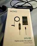 Movo LV1-DI Digital Lavalier Microphone Lightning Clip-on For Apple Iphone, Ipad. Fixed Price $11.99.