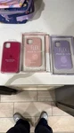 Apple & Merkury Silicone Cases For Iphone 11 Pro MAX/12/12 Pink Purple Red. Fixed Price $14.99.