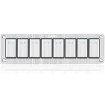 8 Gang Marine Boat Rocker Switch Panel WATERPROOF,12-24V Pre-wired Aluminum R.... Fixed Price $38.73.