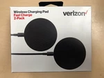 Verizon Fast Charge Wireless Charging Pad (2 Pack) Iphone 11 12 13 14 15 Pro Max. Fixed Price $18.00.