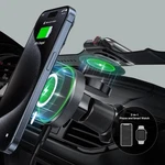 15W 2-IN-1 Magnetic Wireless Car Charger And Vent Mount For Phone Apple Watch. Fixed Price $34.99.