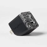 Dual Port Usb-c And Usb-a 25W Wall Charger Heyday Black Agate. Fixed Price $10.19.