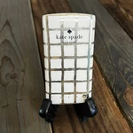 Kate Spade Portable Charger Power Bank White Gold Grid 4000MAH 2010S. Fixed Price $9.99.