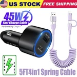 45W Super Fast Charging Usb Type Car Charger For Samsung Iphone Android. Fixed Price $12.99.