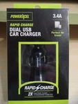 Powerxcel Rapid Dual Usb Car Charger (black). Fixed Price $8.99.