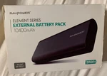 Ravpower 10400MAH Elements Series External Battery Pack RP-PB07 White Ismart. Fixed Price $29.99.