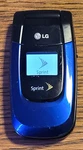 Lg LX150 - Blue And Black ( Sprint ) Very Rare Cellular Flip Phone. Fixed Price $38.24.