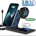 Wireless Charger 3 In 1 Compatible Bile Fone/ Apple Watch/ Bluetooth Headset. Fixed Price $19.99.