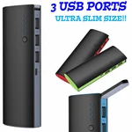 10000MAH 3 Usb External Power Bank Portable Lcd Led Charger For Cell Phone. Fixed Price $19.99.