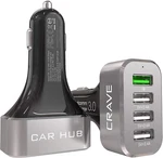 Crave Carhub 54W Port Usb Charger, Qualcomm Quick 3.0 - Black. Fixed Price $27.99.