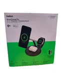 New Belkin Boostcharge Pro 3-IN-1 Magnetic Charging Stand Nib Up To 15W QI2. Fixed Price $79.99.