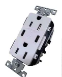 Leviton (T5635-W) 15 Amp 125V Duplex Outlet Usb Dual Type-c In-wall Charger. Fixed Price $23.69.