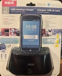 New Rca Usb Tabletop Charger And Cradle For Smartphones Other Devices. Fixed Price $8.49.