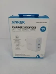 Anker Power Iii 40W Pd High-speed Wall Charger 2-USB-C Ports Foldable Plug. Fixed Price $24.99.
