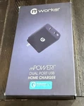 Mworks! Mpower! 36W Dual Port Usb Wall Charger - Qualcomm Quick 3.0. Fixed Price $9.99.