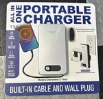 Tech Squared 10K Mah Power Bank Portable Usb-a/usb-c/light Charger. Fixed Price $23.99.