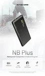 Nitecore Nb Plus Power Bank Charge Indicator Waterproof Lightweight Carbon. Fixed Price $55.59.