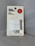 Dual Port 25W Usb-a And Usb-c Wall Charger Dealworthy White. Fixed Price $9.50.
