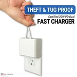 Permaplug Charger Lock: Anti-theft & Tug-proof Phone (6FT, Usb-c). Fixed Price $34.99.